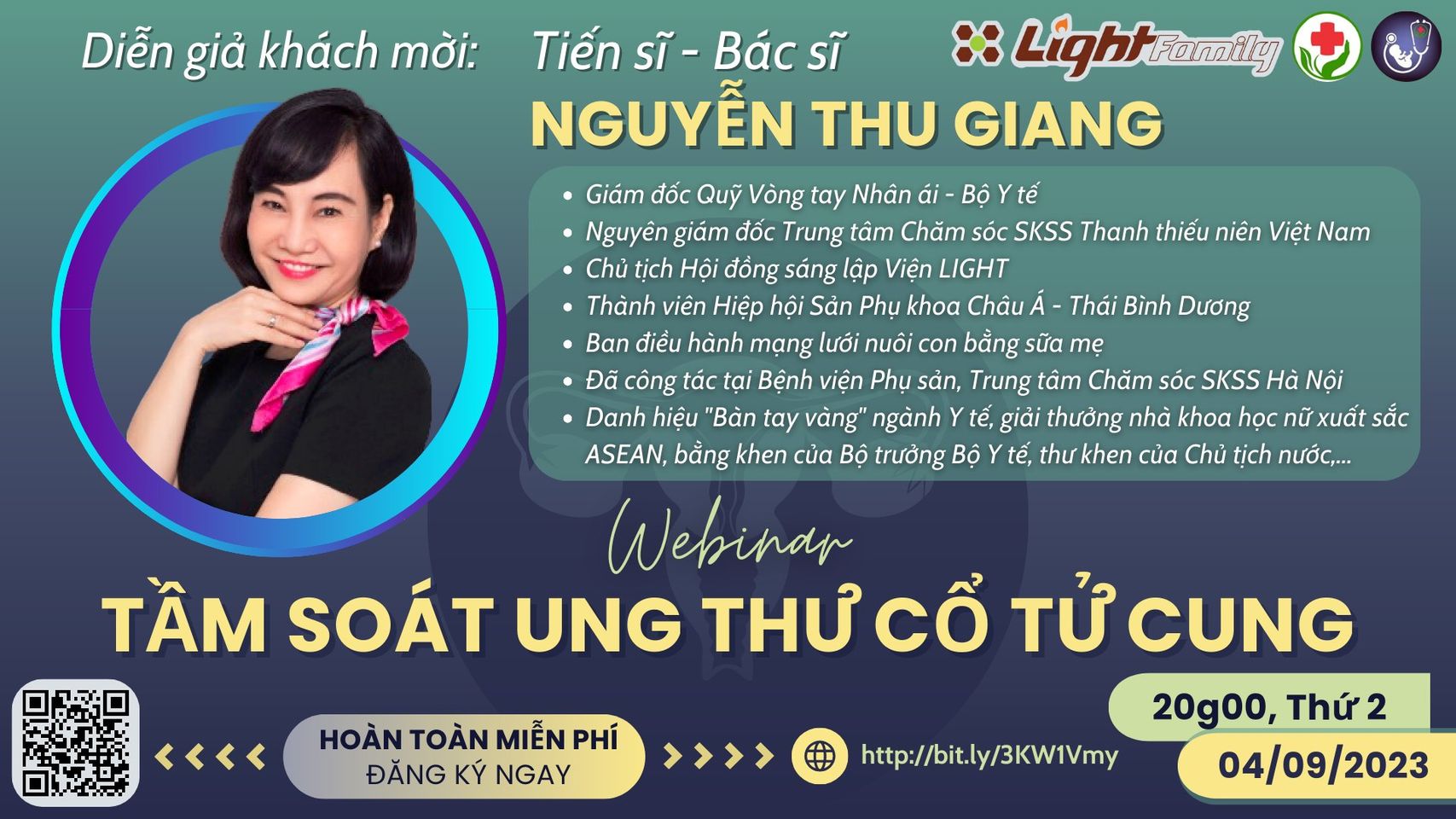 Webinar số 03: Trò chuyện cùng TS.BS. Nguyễn Thu Giang về chủ đề “Tầm soát ung thư cổ tử cung”