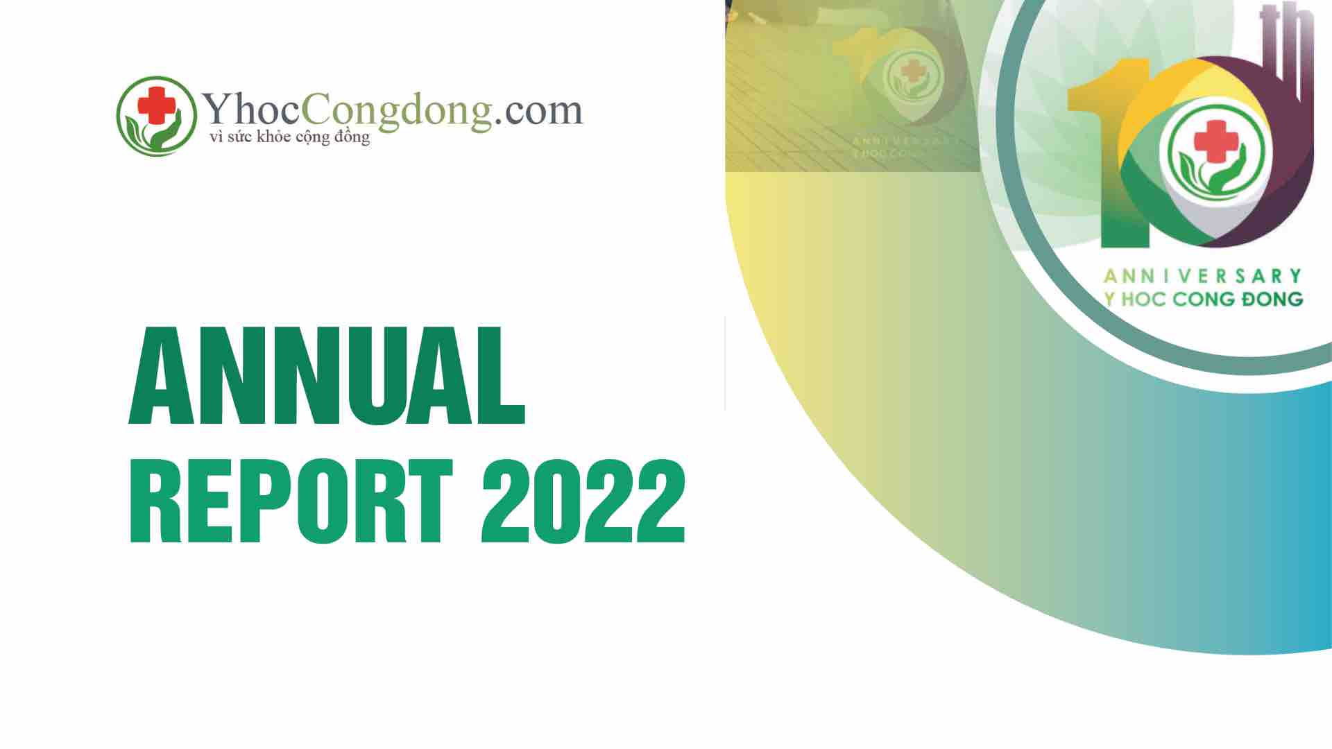 Báo cáo tổng kết năm 2022 – Y Học Cộng Đồng